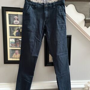 Captain Fin Co. Navy Salt Wash Twill Pants sz 27 EUC